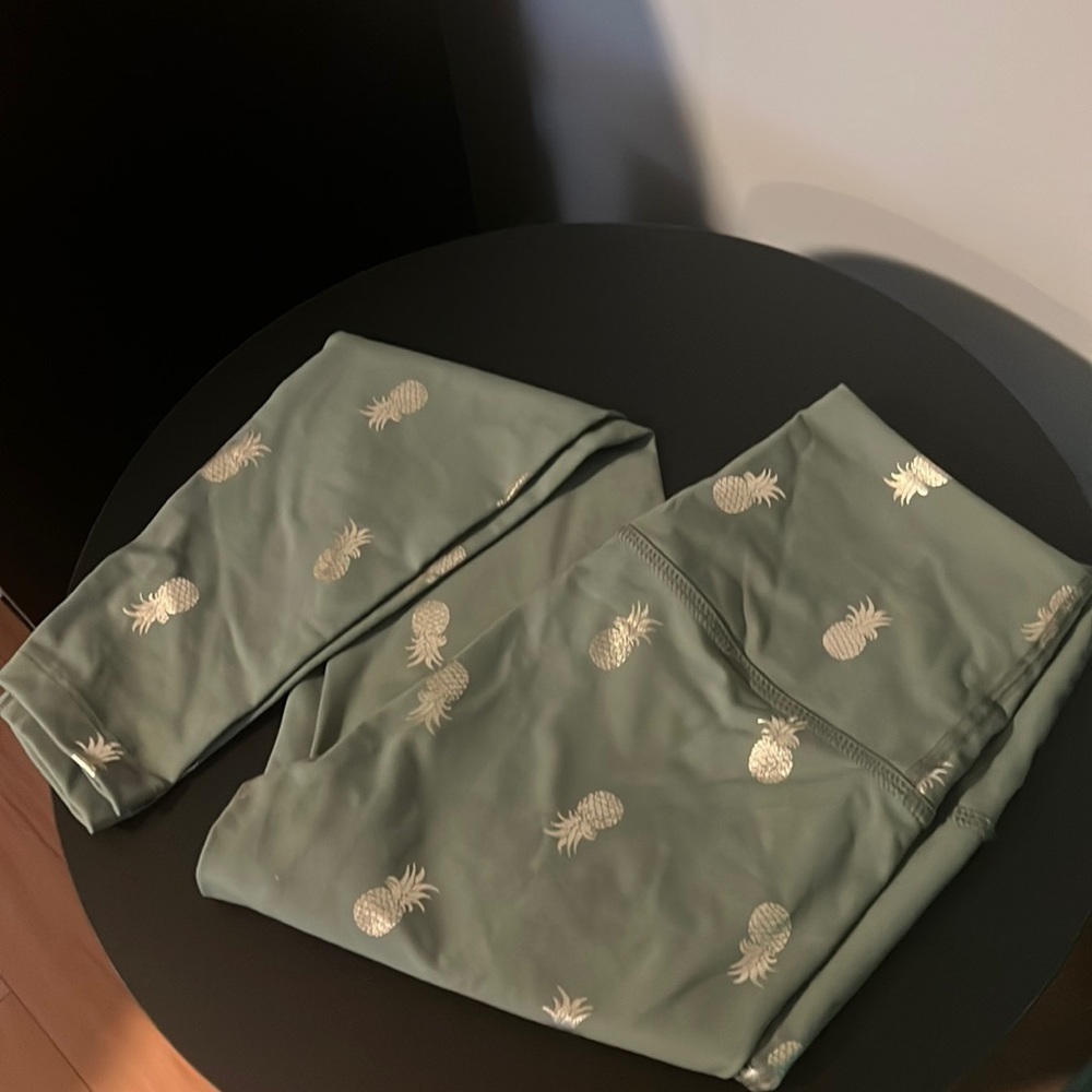 Beyond Yoga High Rise Pineapple Leggings Gem
